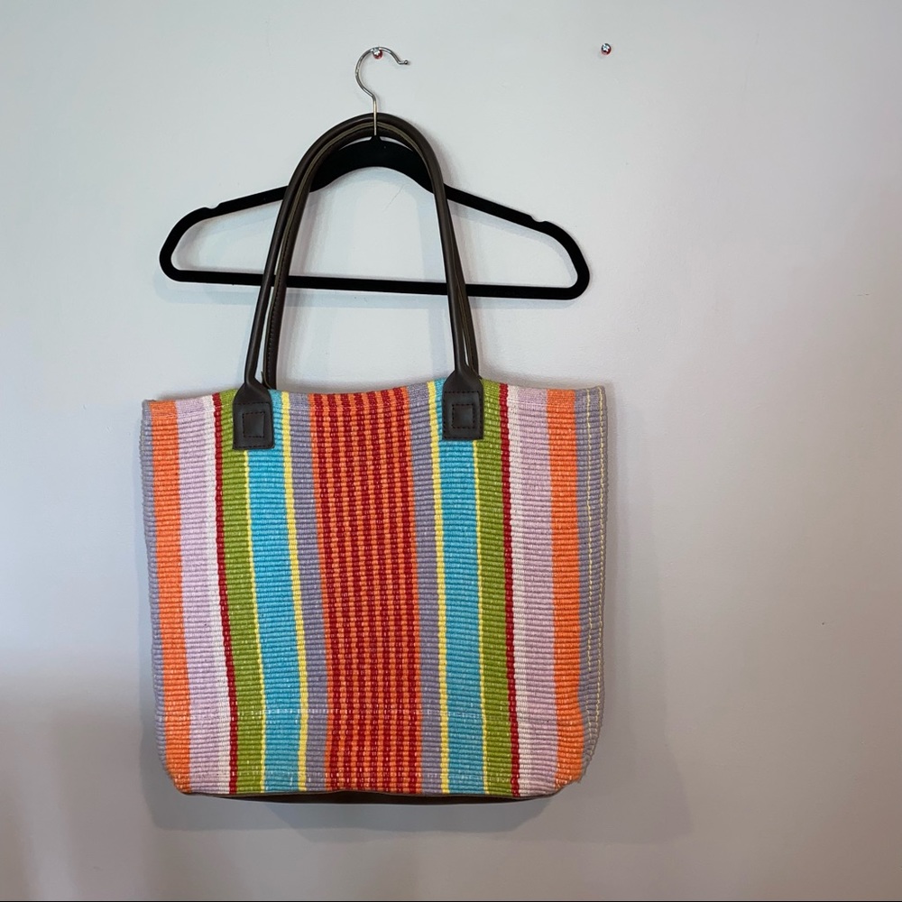 Dash & Albert Rug Company Striped Woven Tote